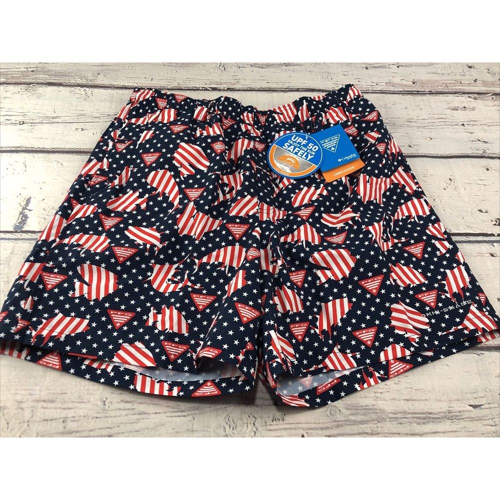 New Columbia PFG Men's Super Backcast‎ Water Shorts Sz M Inseam 6" NWT